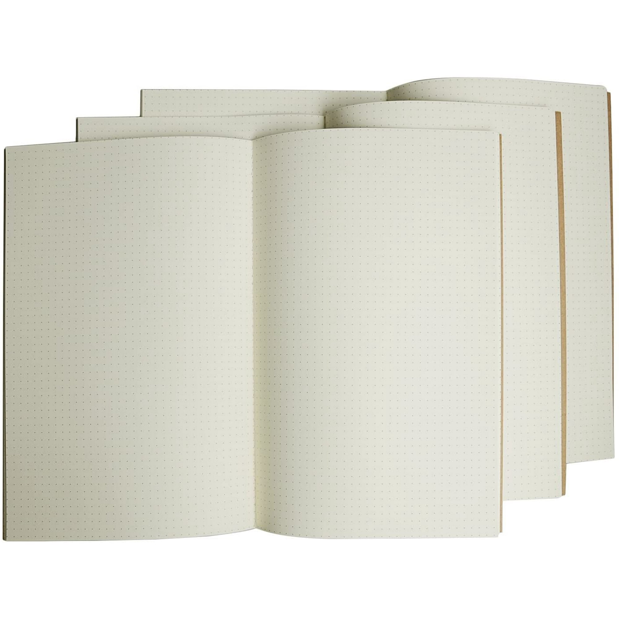 8.5 x 4.5 Soft Cover Thick Spare Blank Paper Insert for TN Travel Diary Plain Travelers Notebook Paper Refills 3 Pack Cream Unlined Inserts for Standard Refillable Travellers Leather Travel Journals